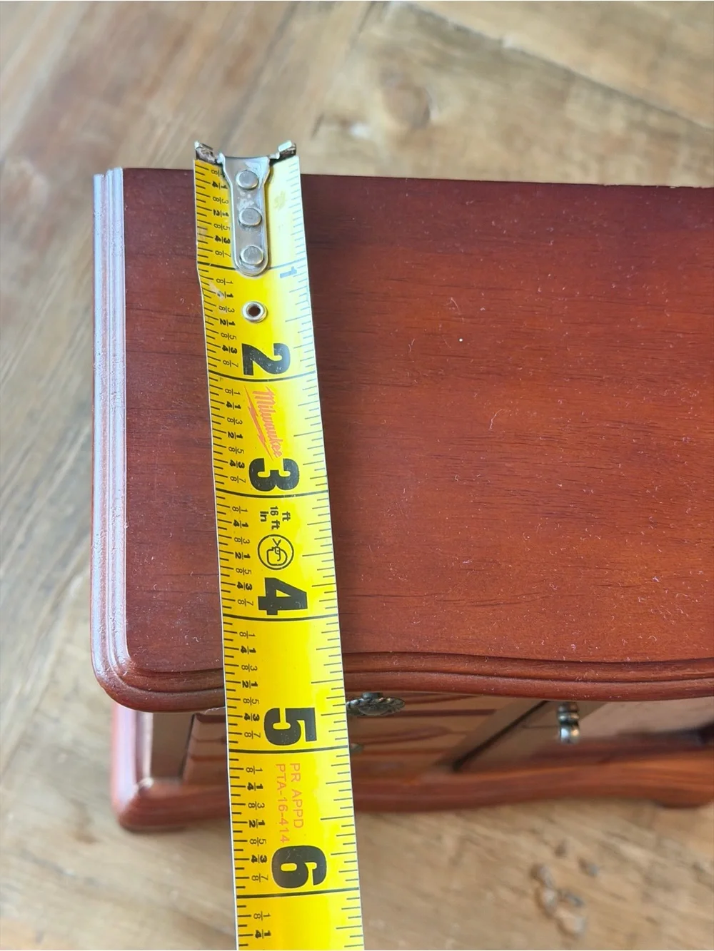 Vintage Wooden 3 Drawer Jewelry Box. Classic | Heritage | Heirloom | Keepsake